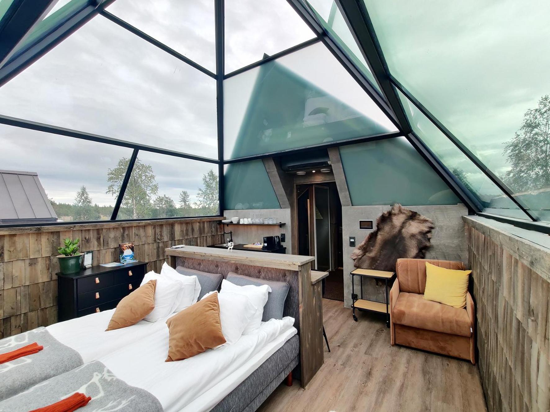 Aurora Pyramid Glass Igloos Köngäs Exterior foto